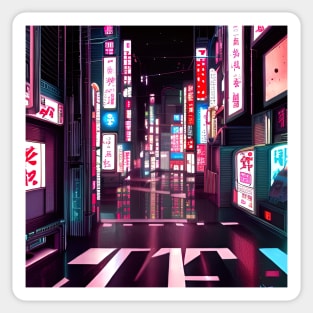 Cyberpunk Street View Sticker